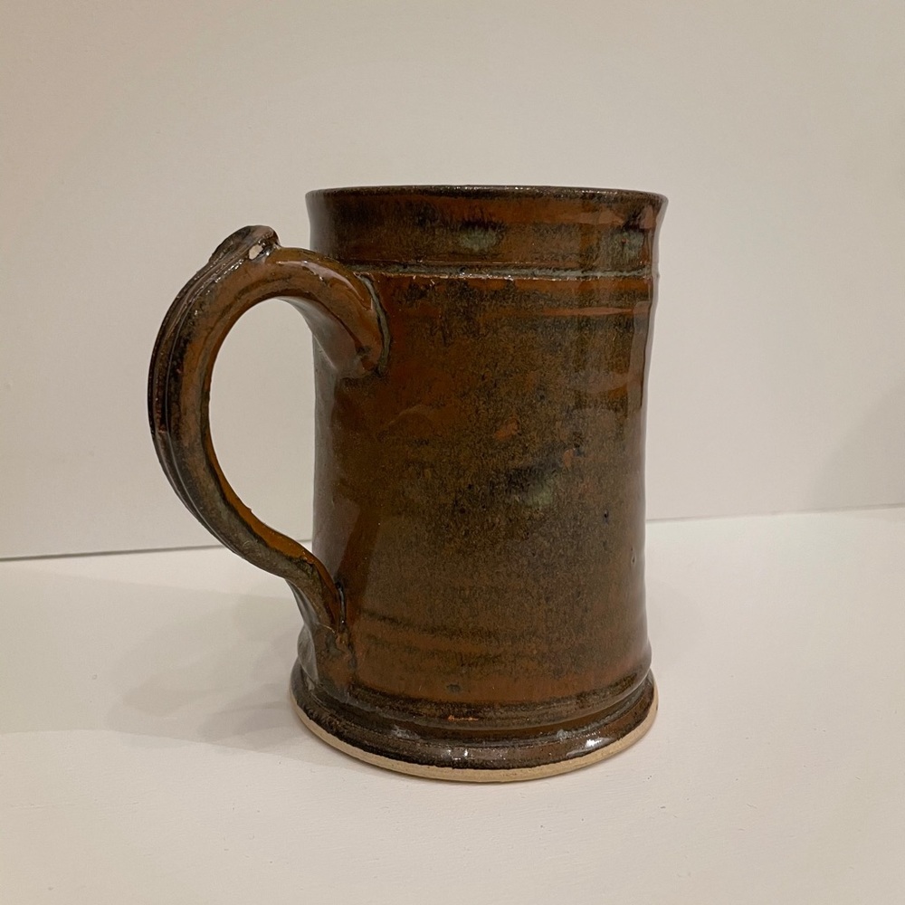 ceramic mug, brown